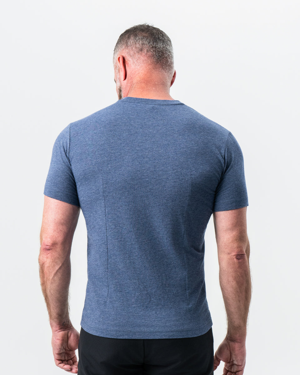 State & Liberty "The Raymond" Storm Blue Short Sleeve Crewneck