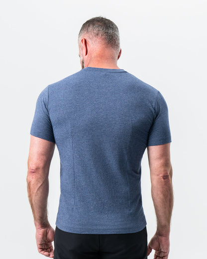 State & Liberty "The Raymond" Storm Blue Short Sleeve Crewneck