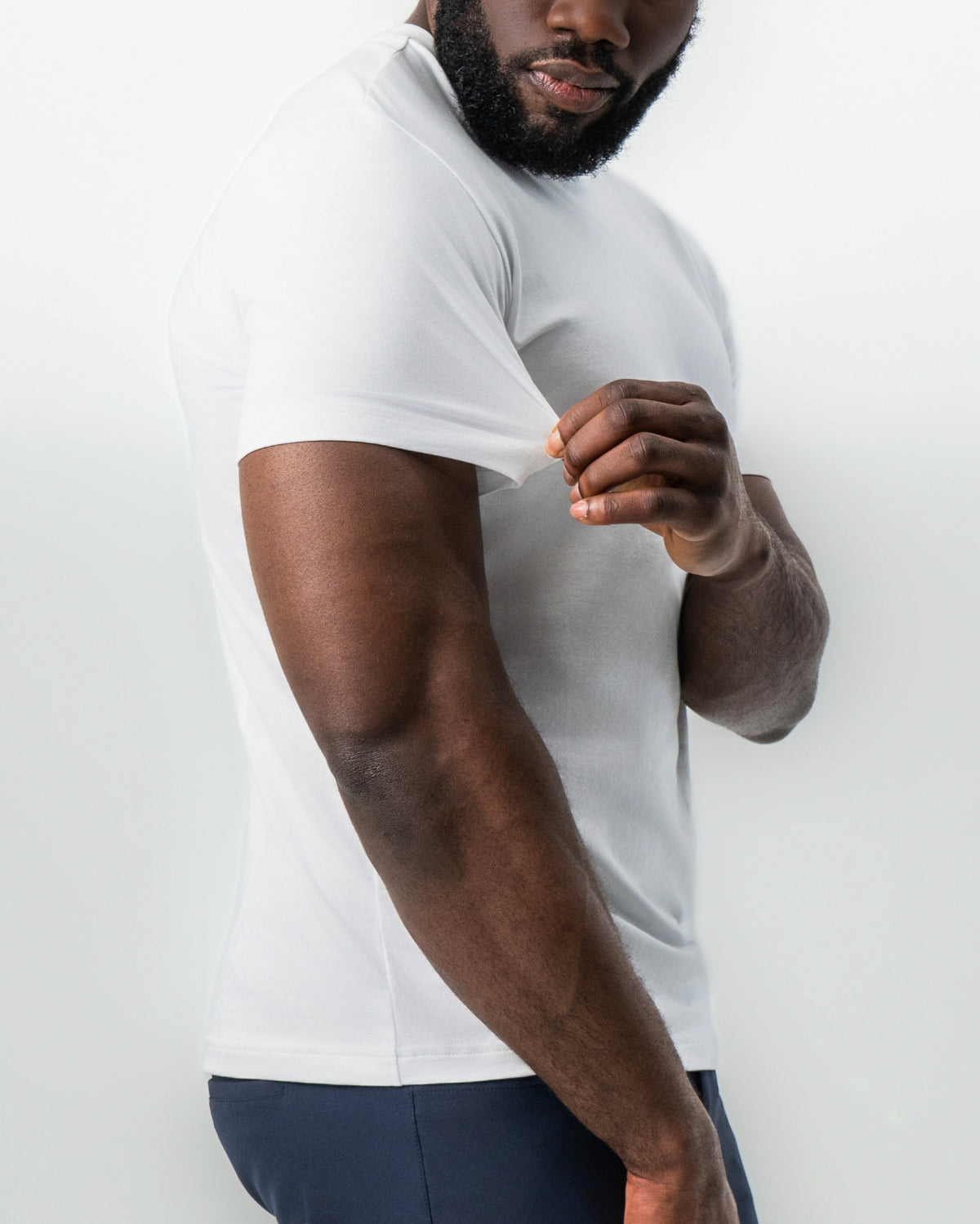 State & Liberty "The Taylor" White Short Sleeve Crewneck