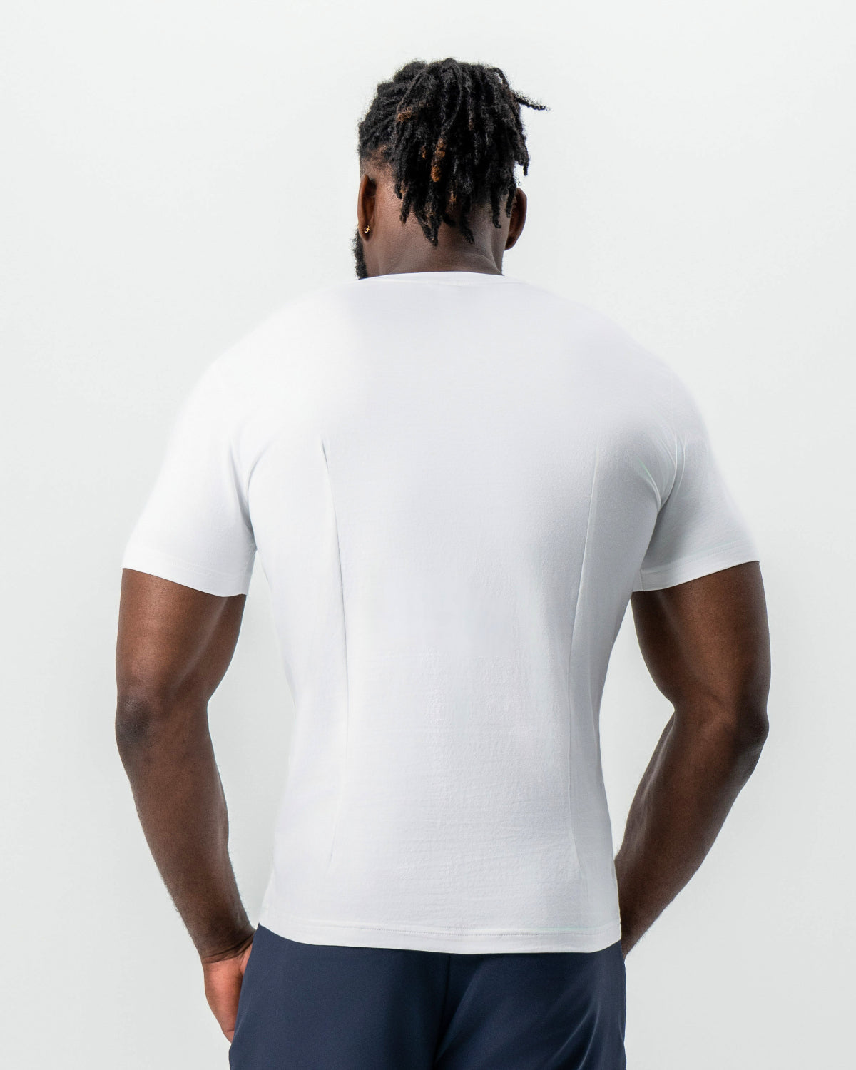 State & Liberty "The Taylor" White Short Sleeve Crewneck
