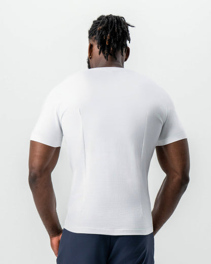 State & Liberty "The Taylor" White Short Sleeve Crewneck