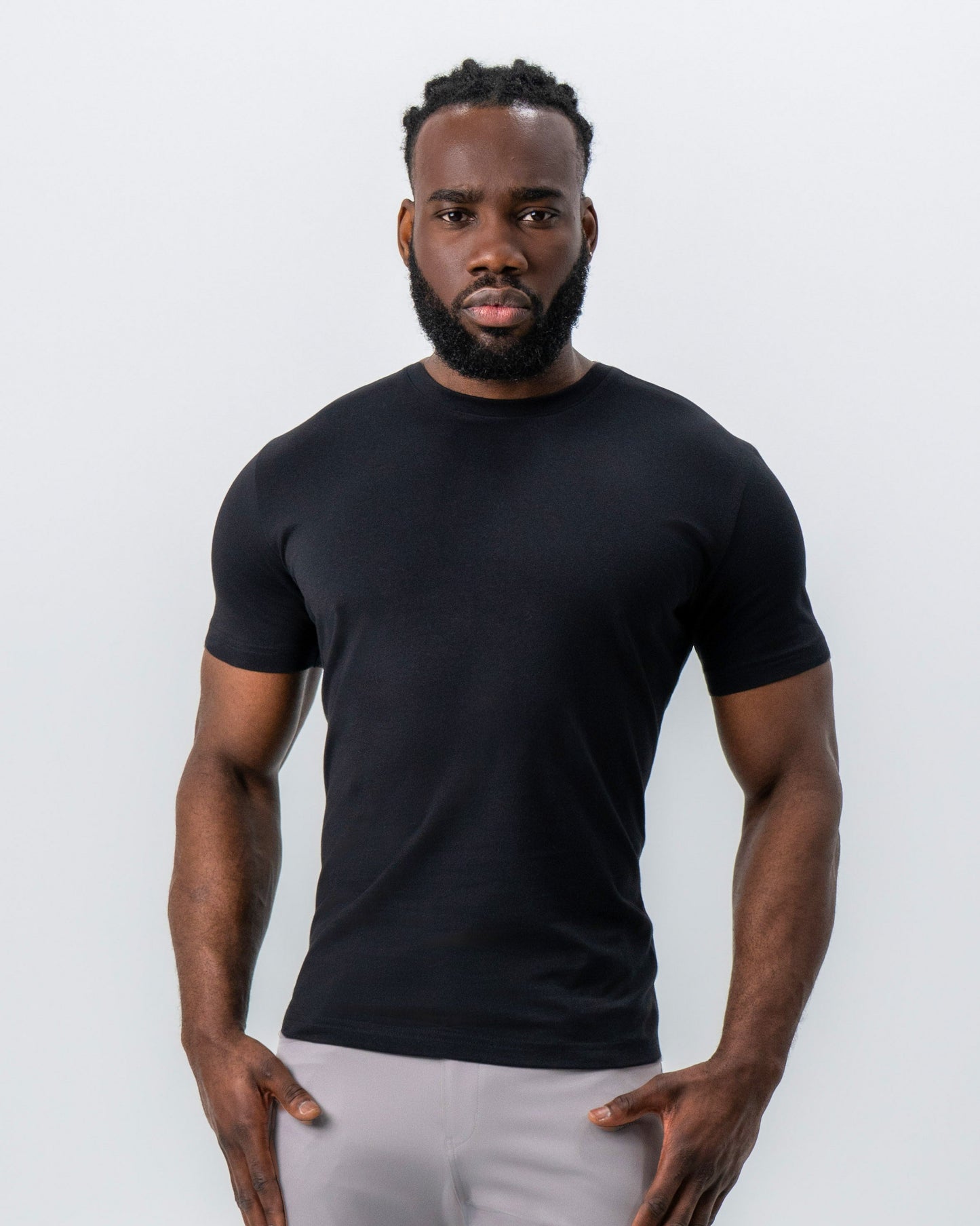 State & Liberty "The Westport" Black Short Sleeve Crewneck