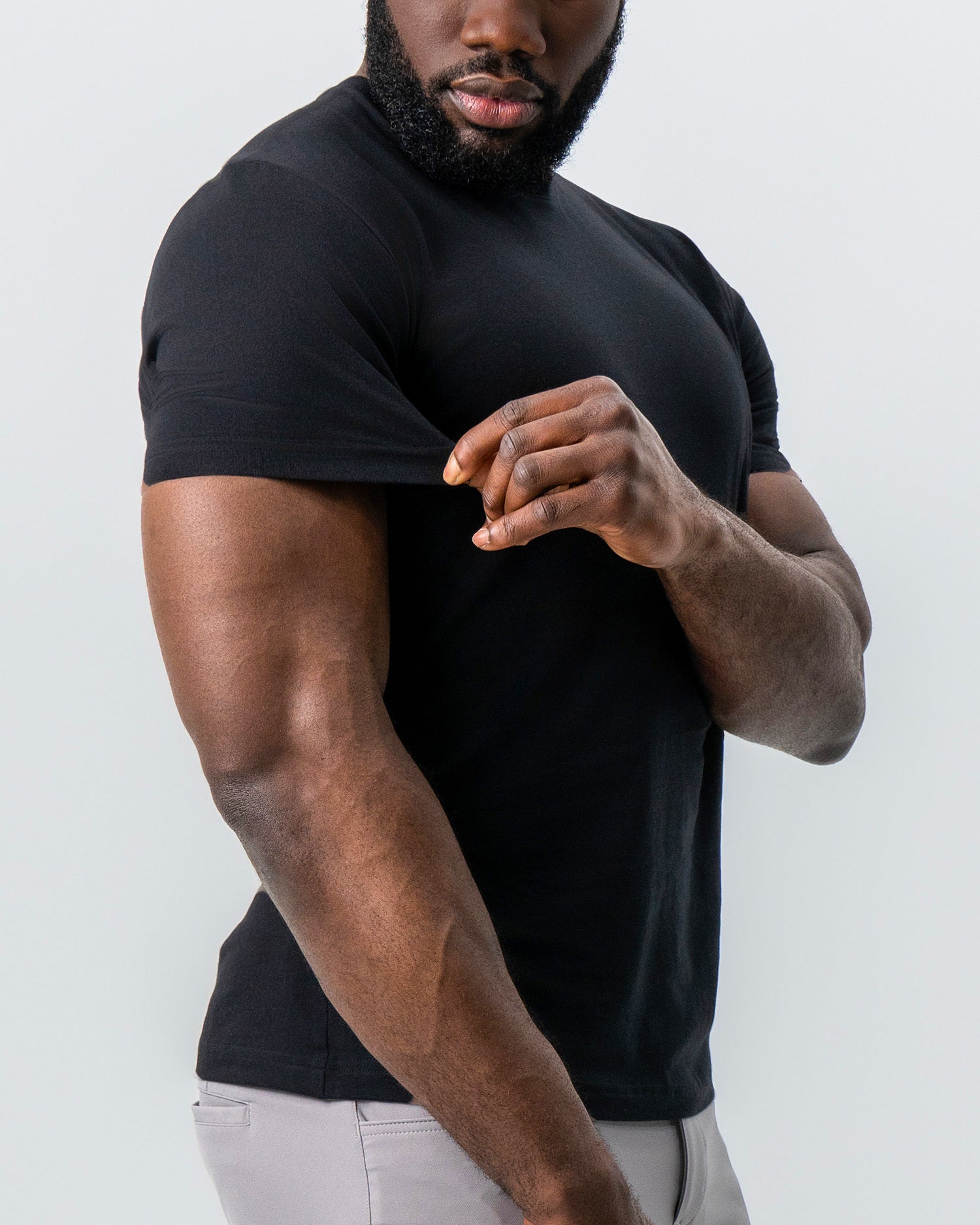 State & Liberty "The Westport" Black Short Sleeve Crewneck