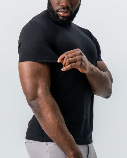 State & Liberty "The Westport" Black Short Sleeve Crewneck