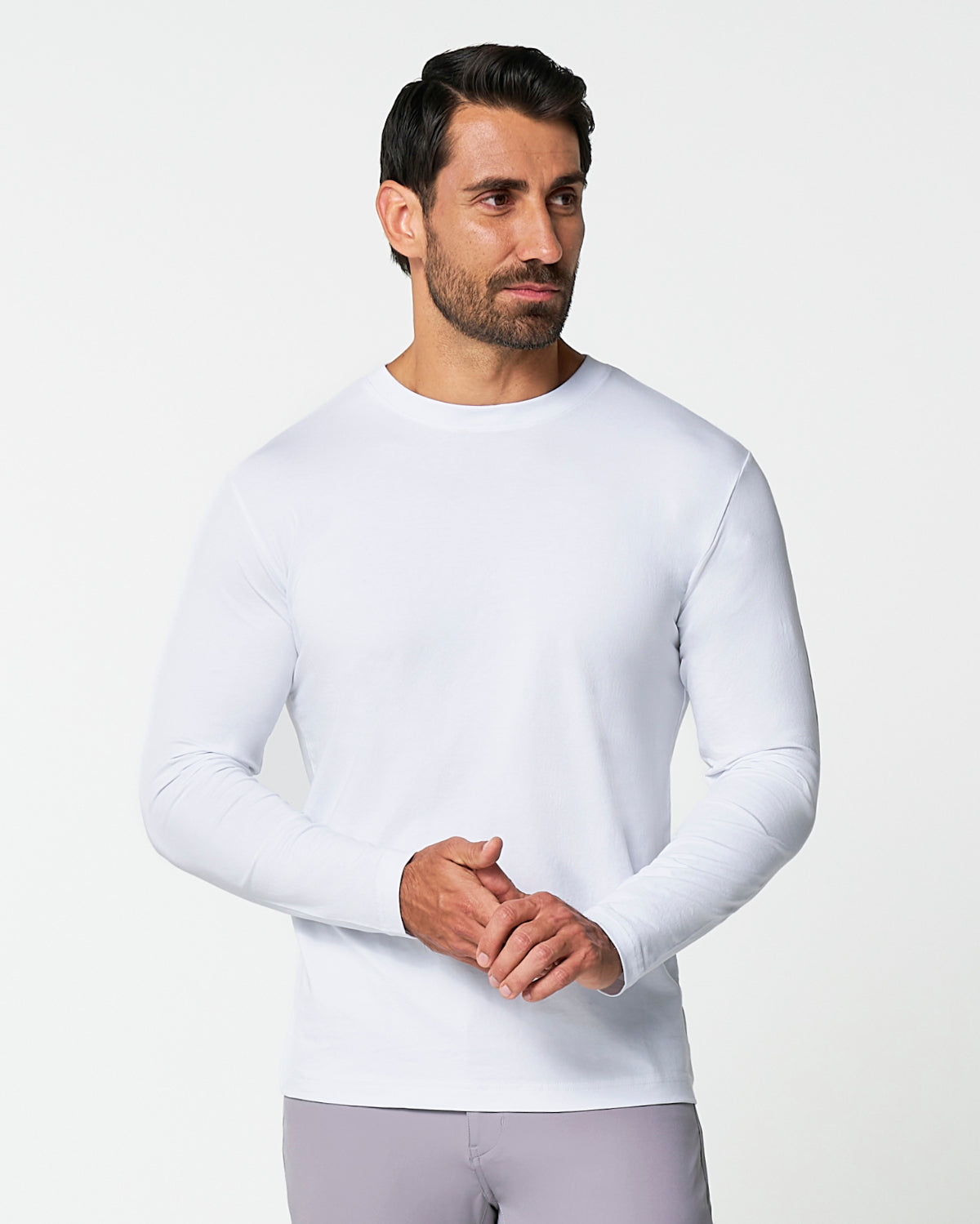 State & Liberty "The Middletown" White Long Sleeve Crewneck