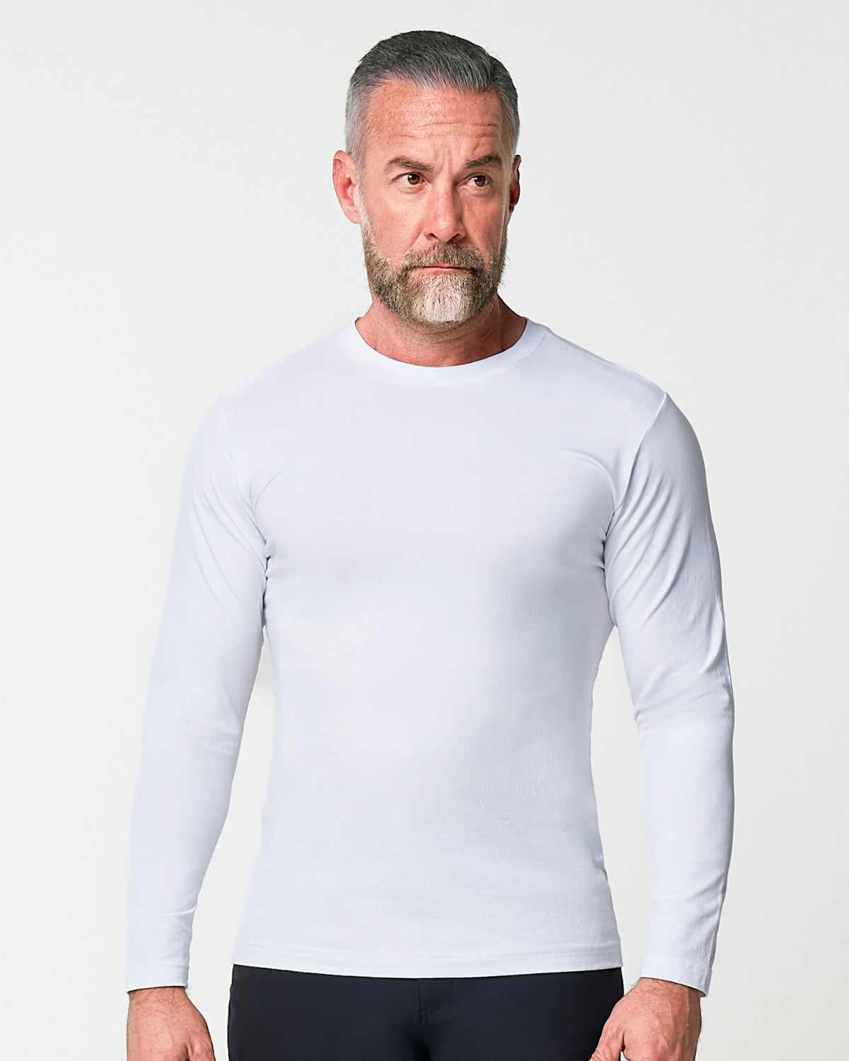 State & Liberty "The Middletown" White Long Sleeve Crewneck