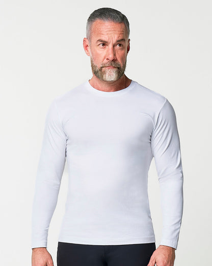 State & Liberty "The Middletown" White Long Sleeve Crewneck