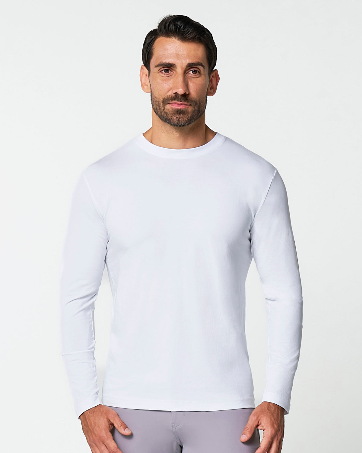 State & Liberty "The Middletown" White Long Sleeve Crewneck
