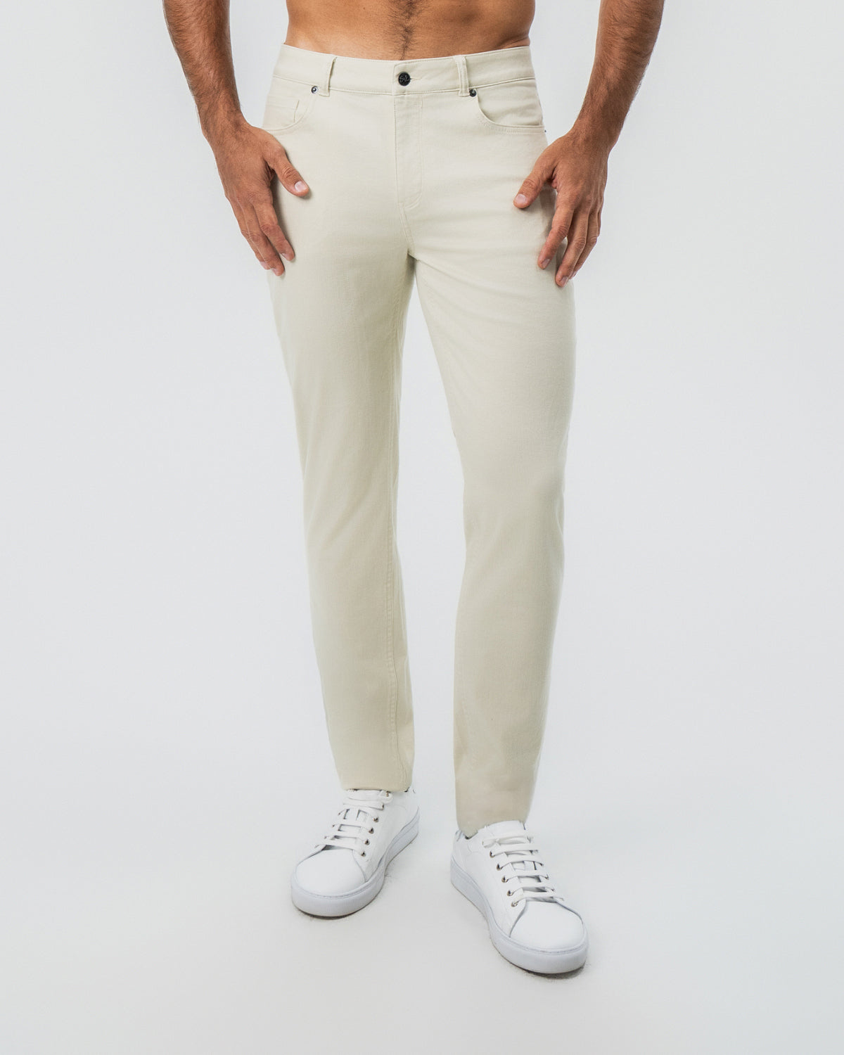 State & Liberty Performance Cotton Twill 5 Pocket Pant - Tan