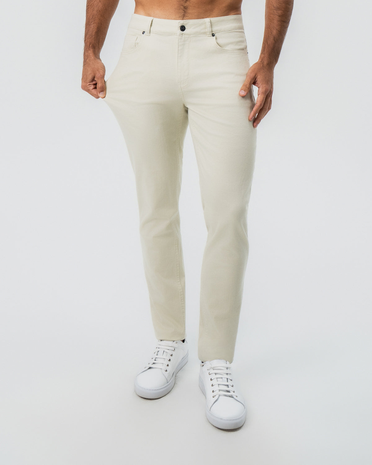 State & Liberty Performance Cotton Twill 5 Pocket Pant - Tan