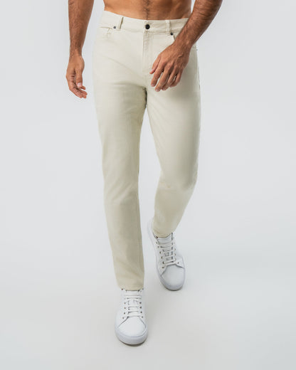 State & Liberty Performance Cotton Twill 5 Pocket Pant - Tan