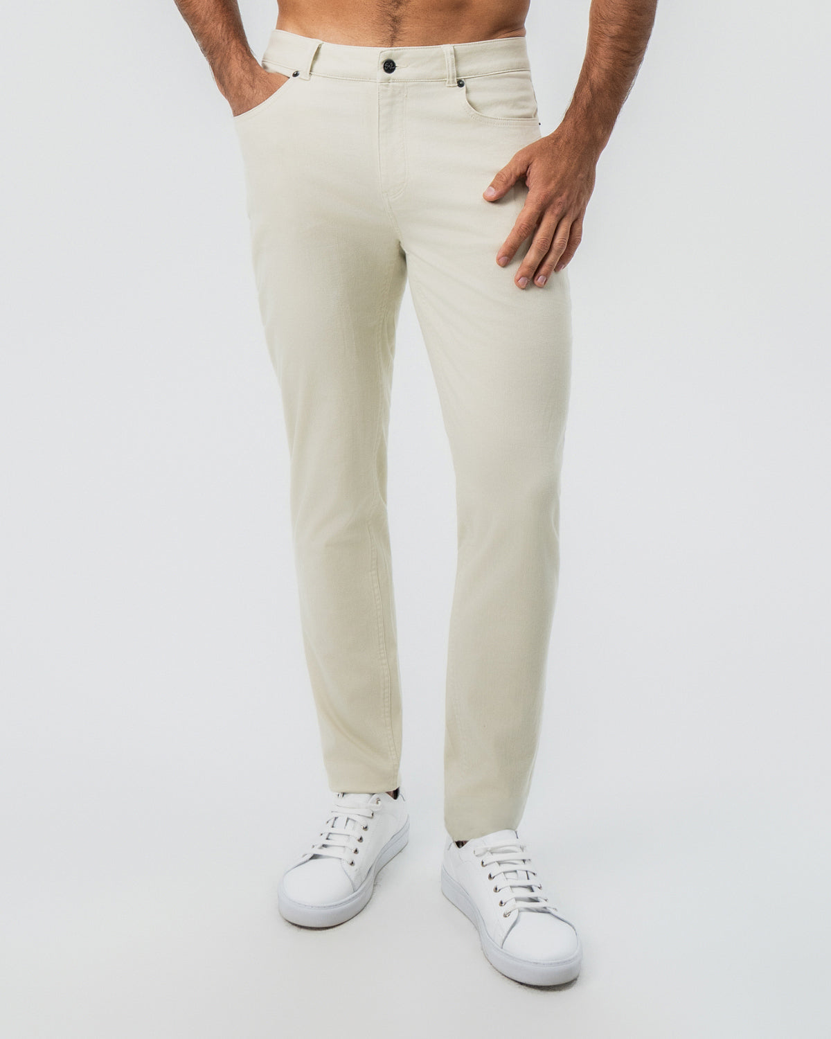 State & Liberty Performance Cotton Twill 5 Pocket Pant - Tan