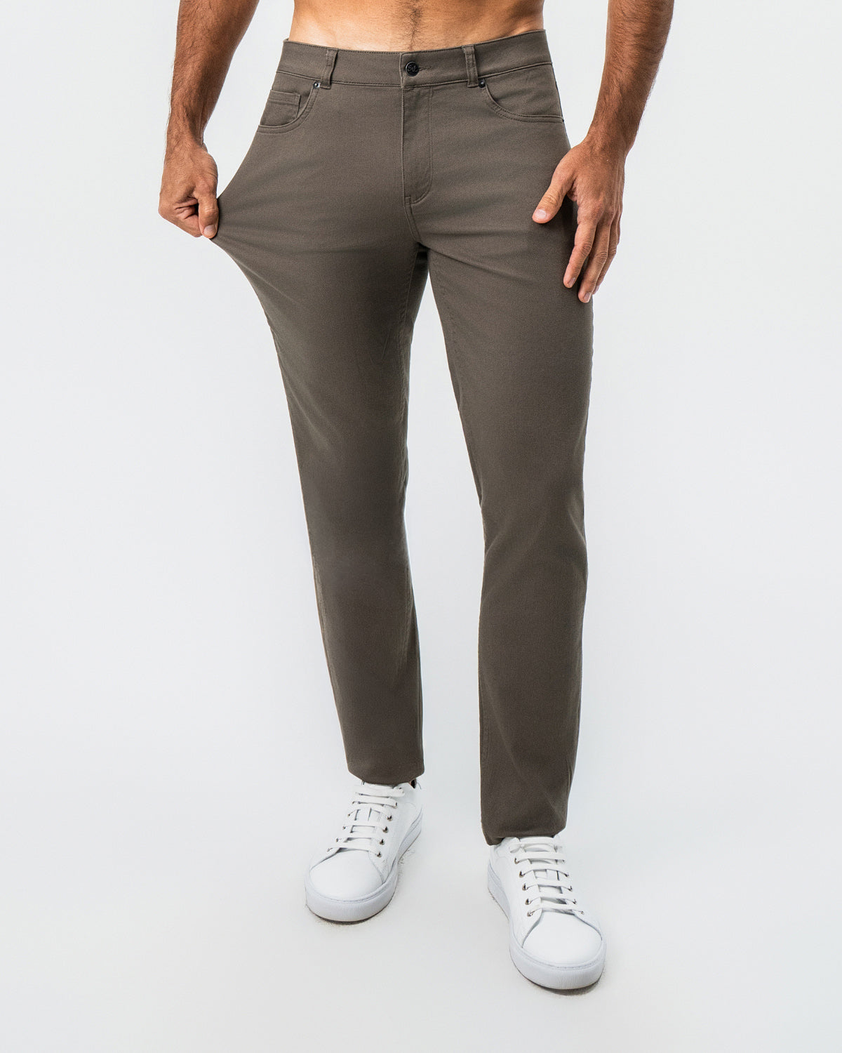 State & Liberty Performance Cotton Twill 5 Pocket Pant - Olive