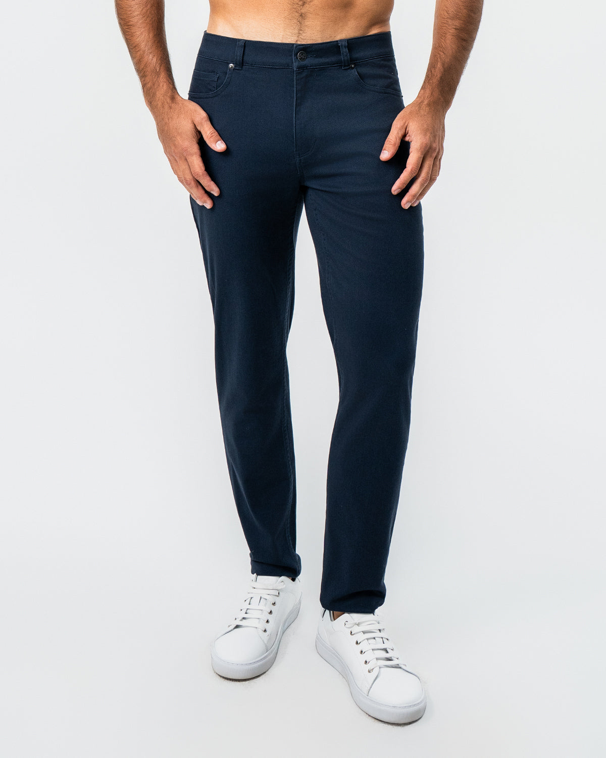 State & Liberty Performance Cotton Twill 5 Pocket Pant - Navy