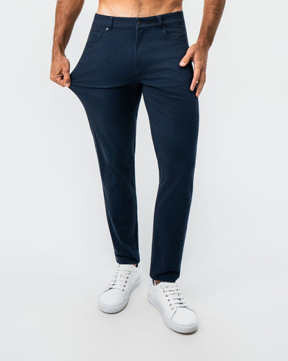 State & Liberty Performance Cotton Twill 5 Pocket Pant - Navy