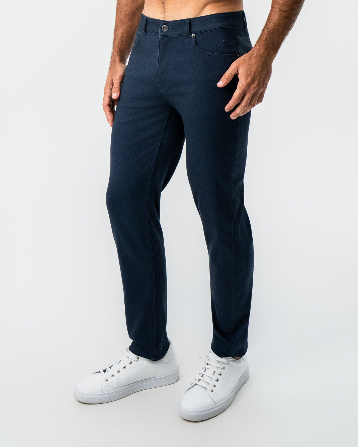 State & Liberty Performance Cotton Twill 5 Pocket Pant - Navy
