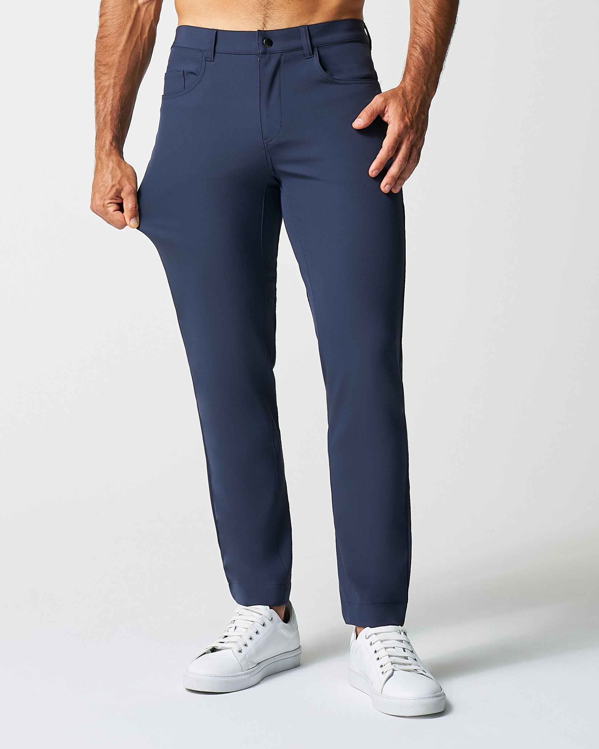 State & Liberty Athletic Fit Stretch Tech Chino - Navy