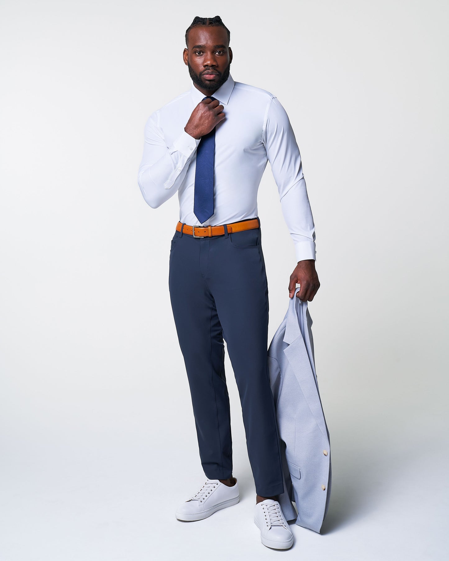 State & Liberty Athletic Fit Stretch Tech Chino - Navy