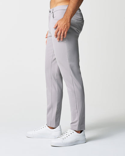 State & Liberty Athletic Fit Stretch Tech Chino - Light Grey
