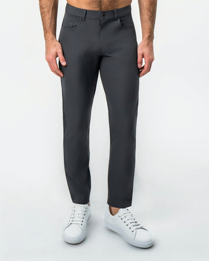 State & Liberty Athletic Fit Stretch Tech Chino - Charcoal