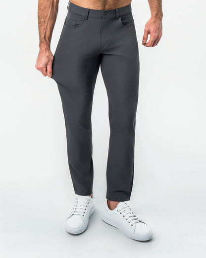 State & Liberty Athletic Fit Stretch Tech Chino - Charcoal