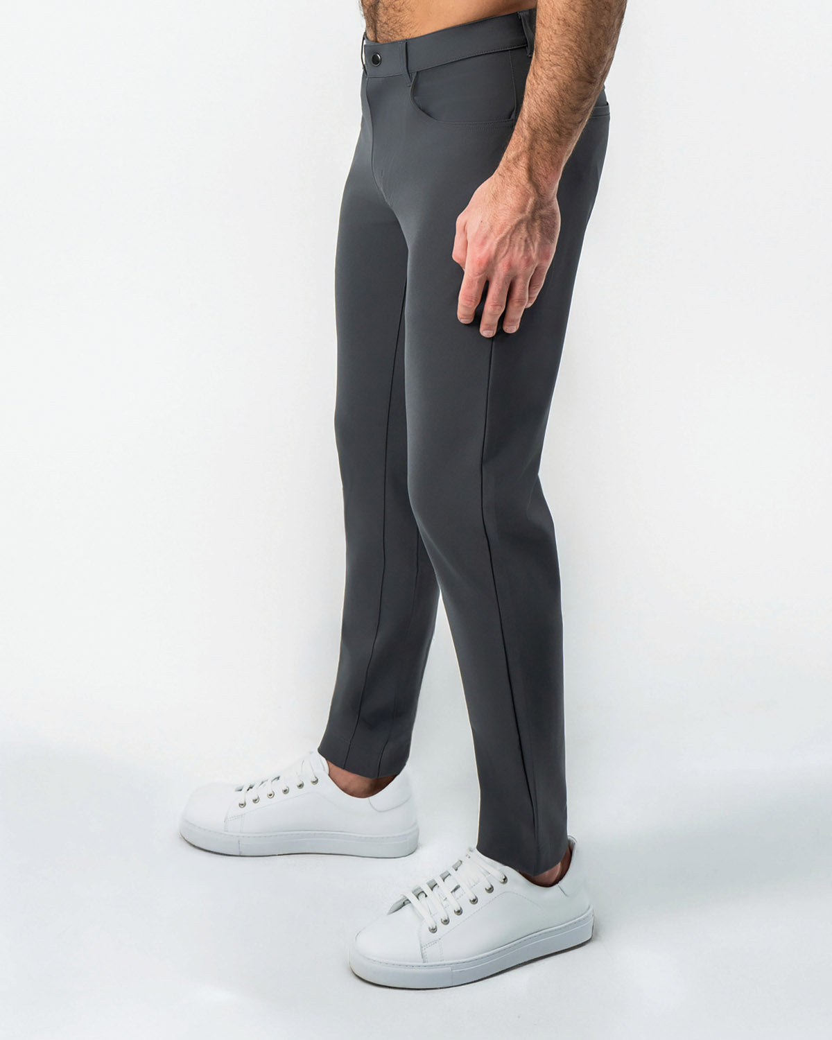 State & Liberty Athletic Fit Stretch Tech Chino - Charcoal