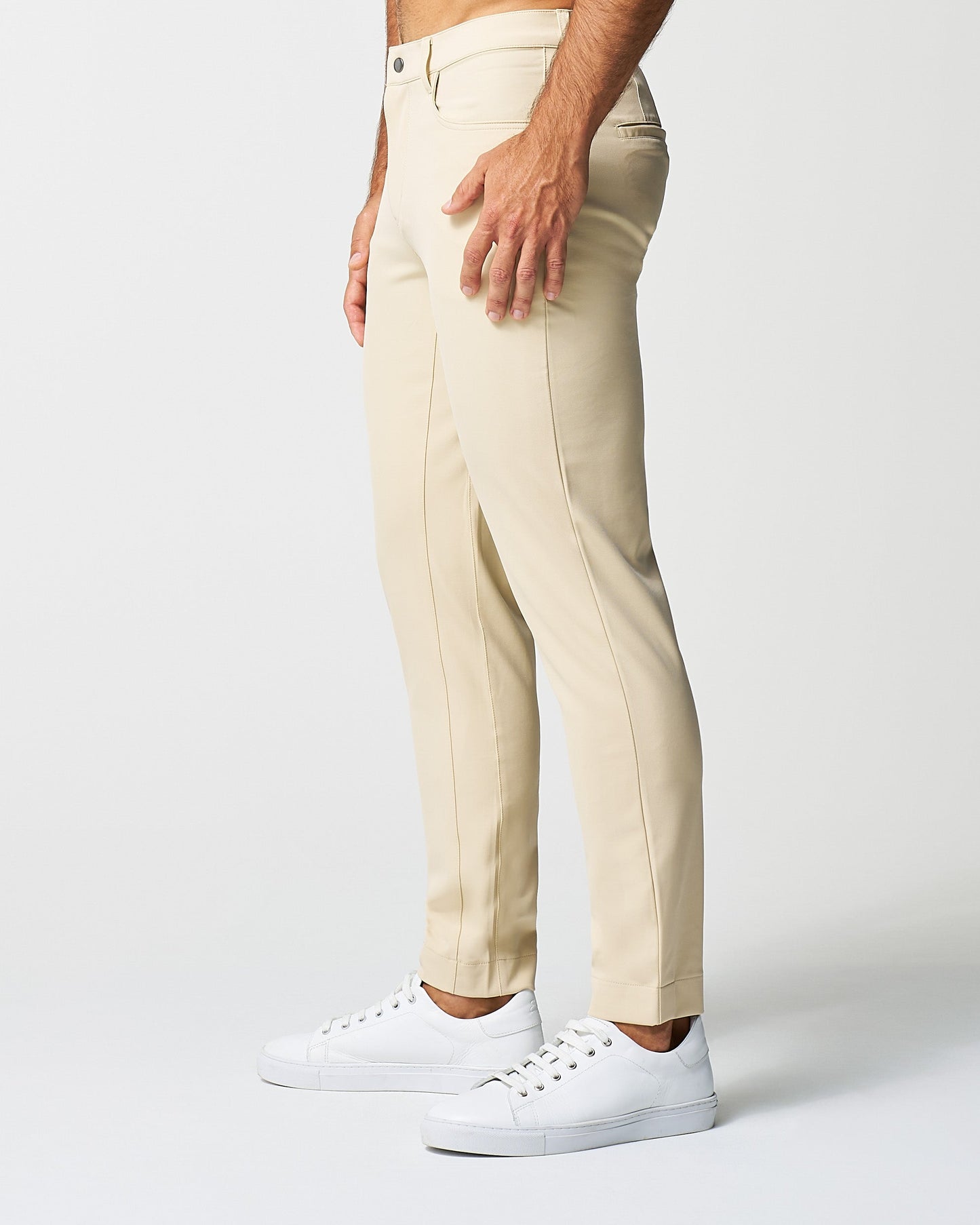 State & Liberty Athletic Fit Stretch Tech Chino - Mid Khaki