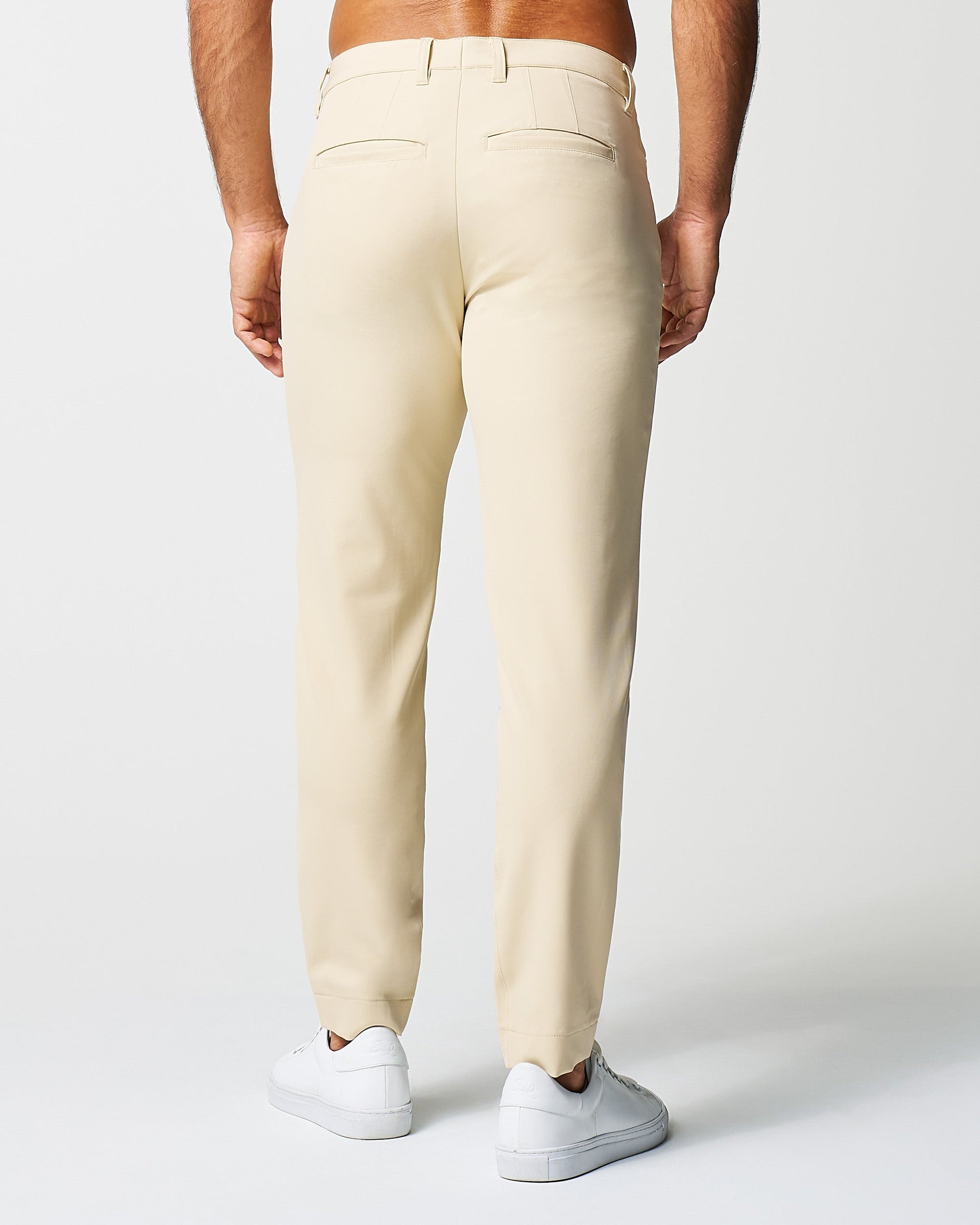 State & Liberty Athletic Fit Stretch Tech Chino - Mid Khaki