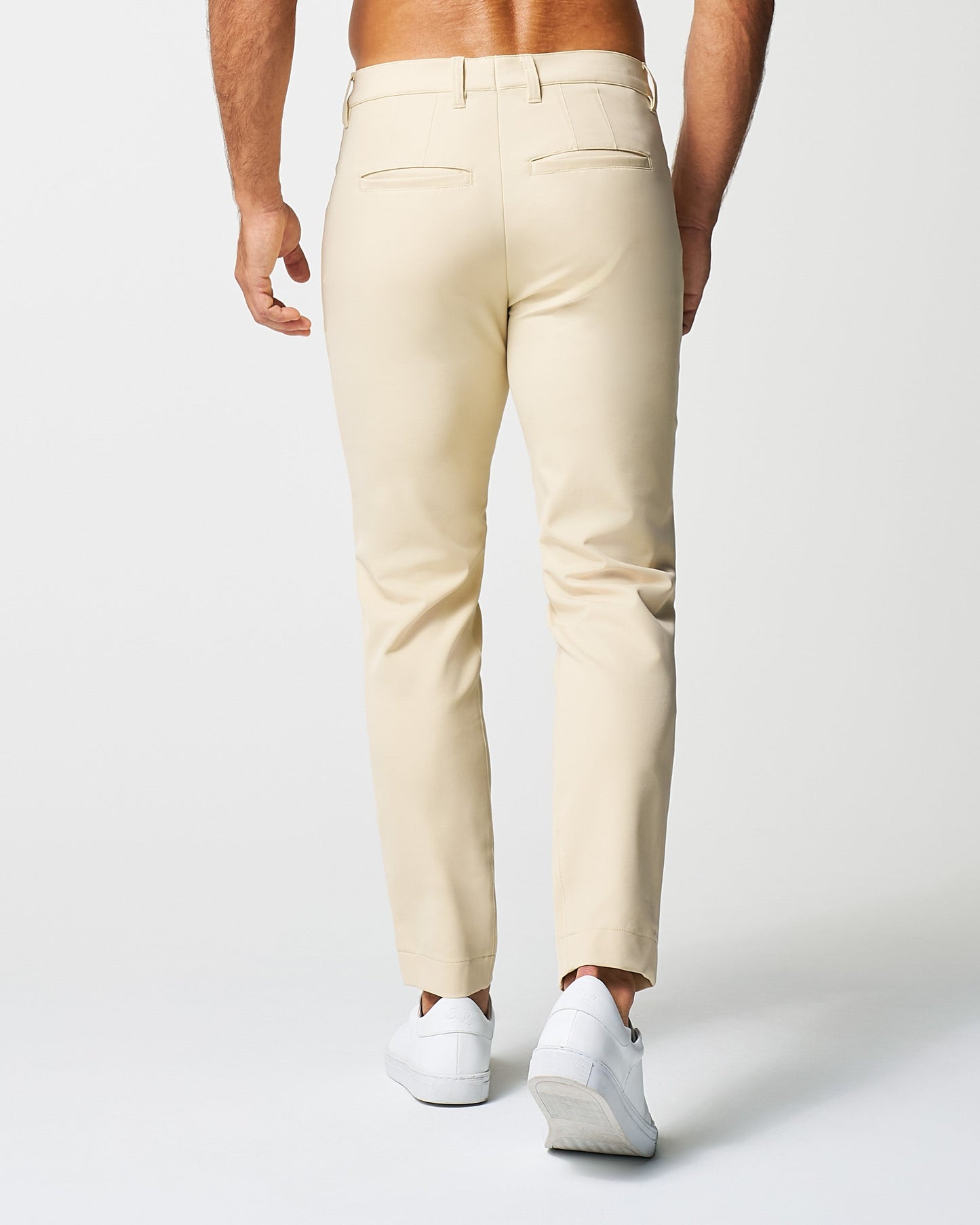 State & Liberty Athletic Fit Stretch Tech Chino - Mid Khaki
