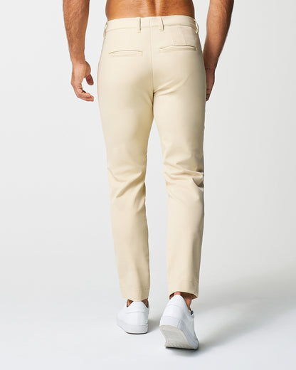 State & Liberty Athletic Fit Stretch Tech Chino - Mid Khaki