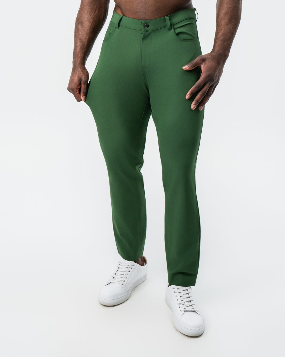 State & Liberty Athletic Fit Stretch Tech Chino - Hunter Green
