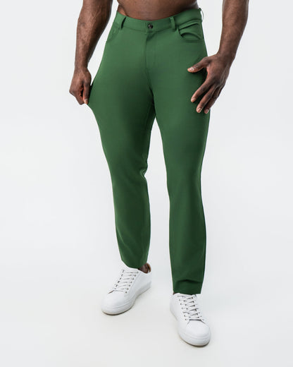 State & Liberty Athletic Fit Stretch Tech Chino - Hunter Green
