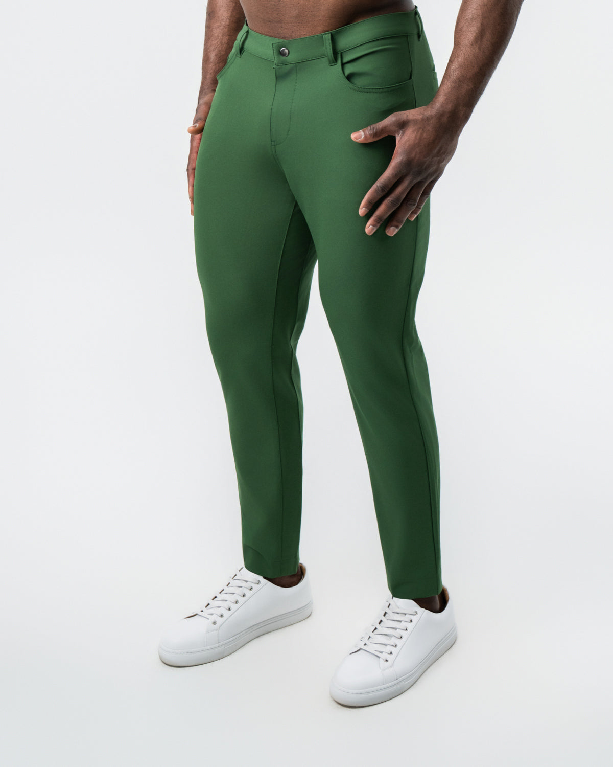 State & Liberty Athletic Fit Stretch Tech Chino - Hunter Green