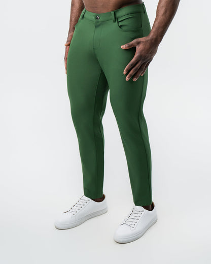 State & Liberty Athletic Fit Stretch Tech Chino - Hunter Green