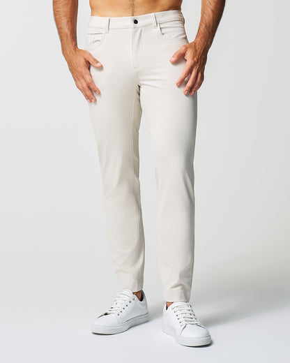 State & Liberty Athletic Fit Stretch Tech Chino - Light Khaki