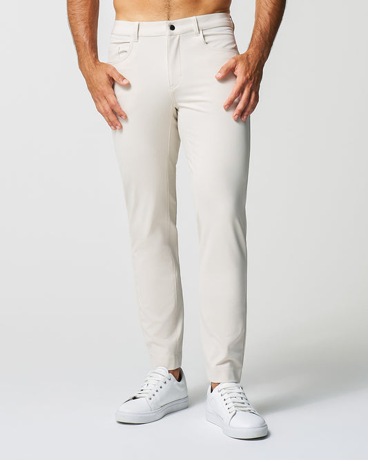 State & Liberty Athletic Fit Stretch Tech Chino - Light Khaki
