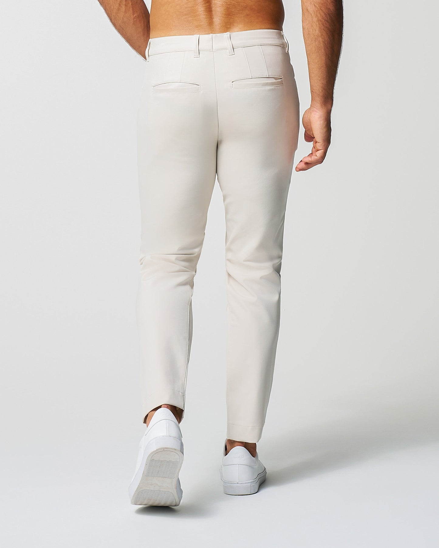 State & Liberty Athletic Fit Stretch Tech Chino - Light Khaki