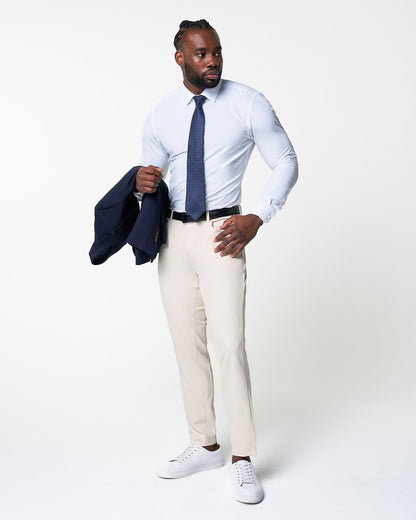 State & Liberty Athletic Fit Stretch Tech Chino - Light Khaki