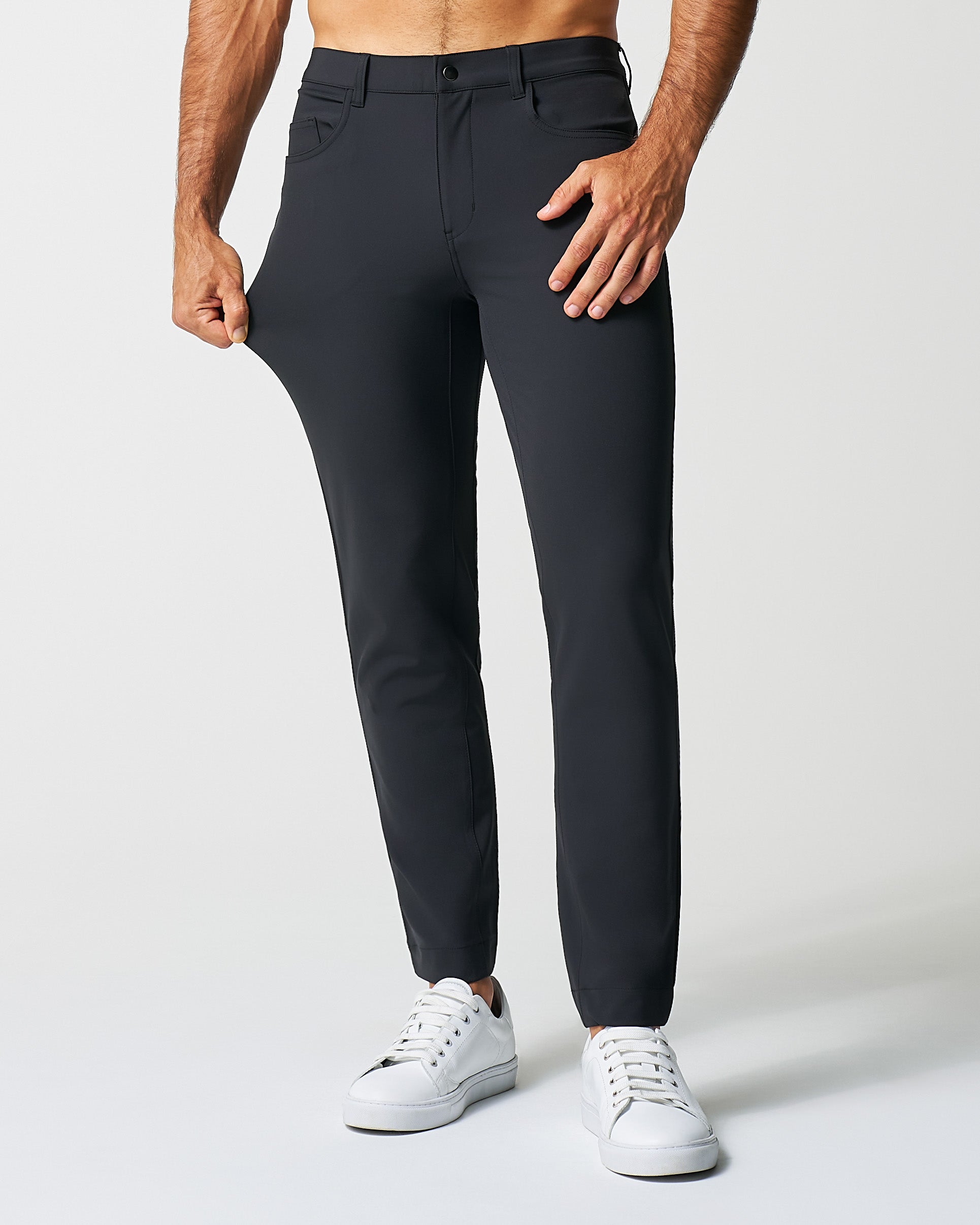 State & Liberty Athletic Fit Stretch Tech Chino - Black