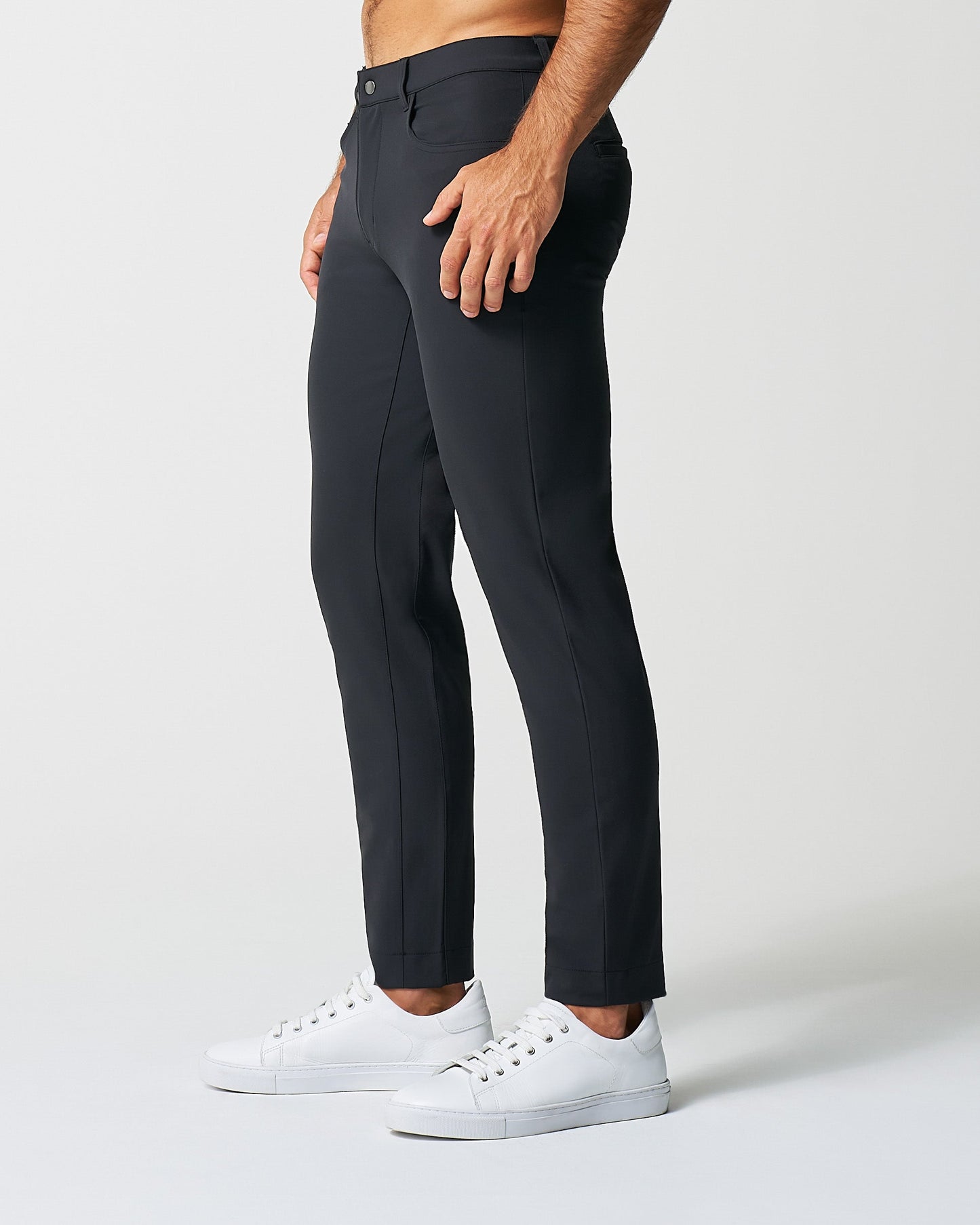 State & Liberty Athletic Fit Stretch Tech Chino - Black
