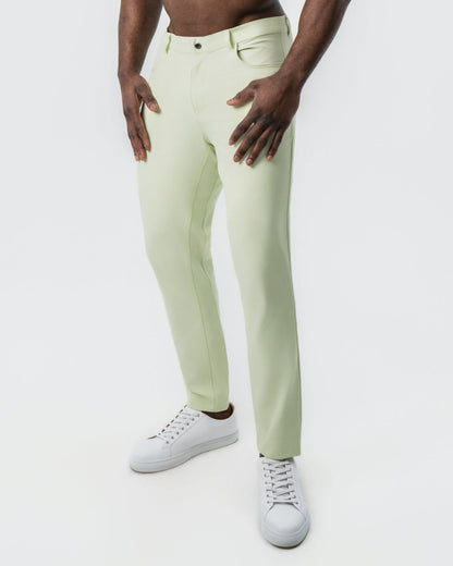 State & Liberty Athletic Fit Stretch Tech Chino - Mint Green