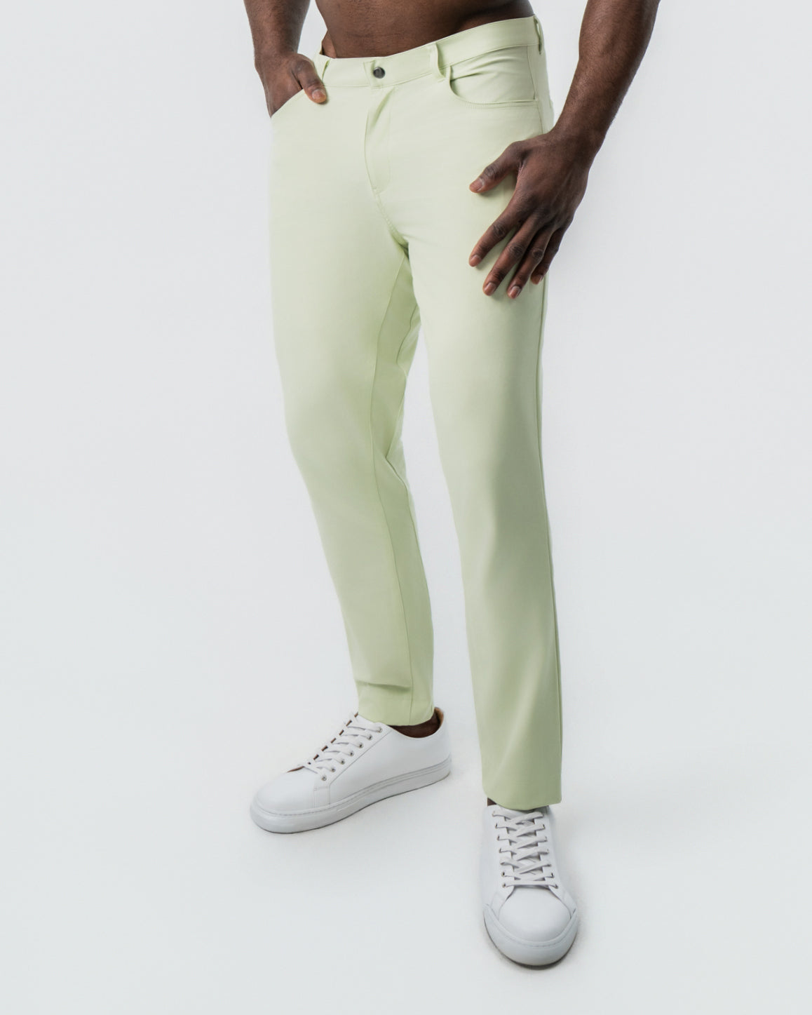 State & Liberty Athletic Fit Stretch Tech Chino - Mint Green