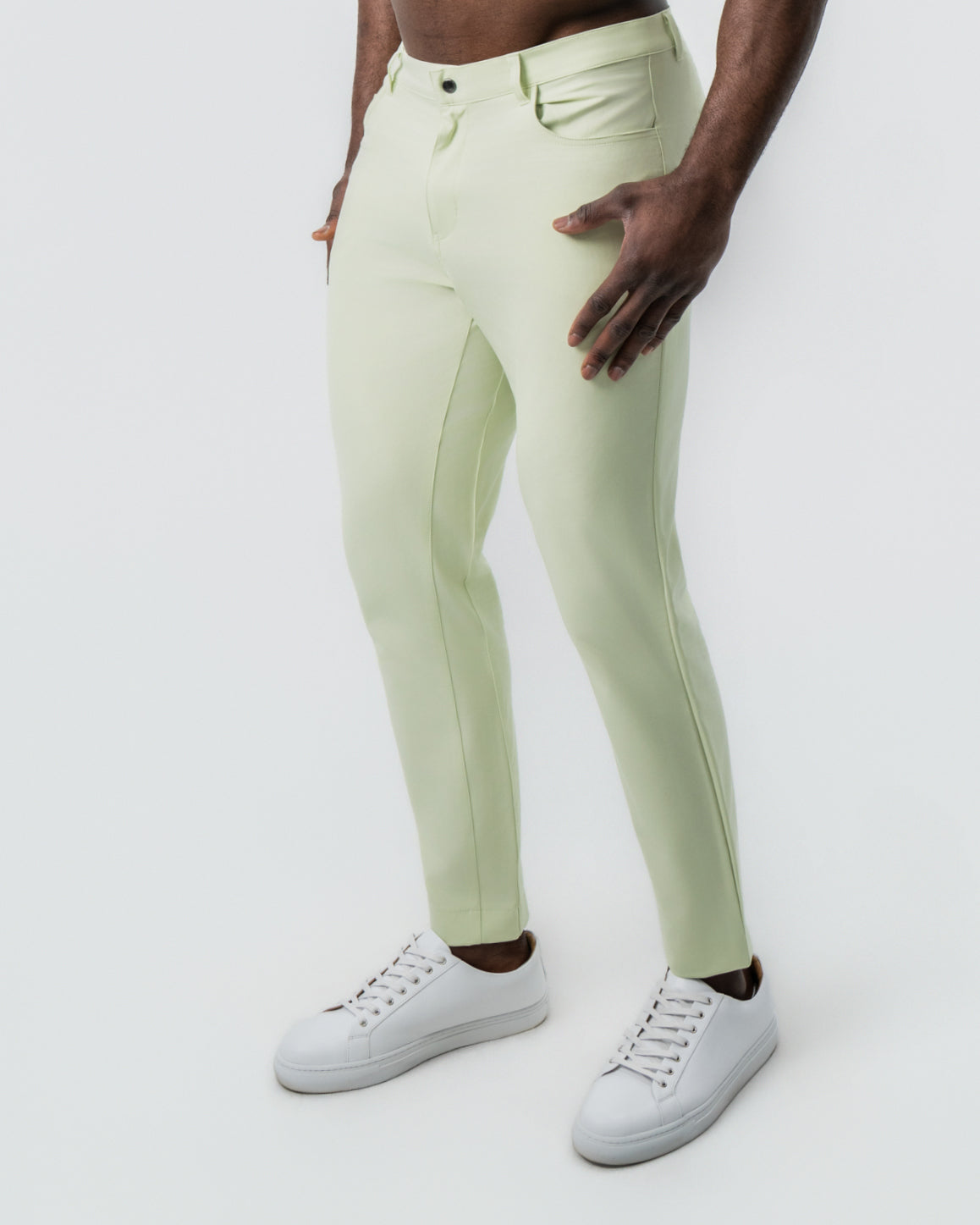 State & Liberty Athletic Fit Stretch Tech Chino - Mint Green