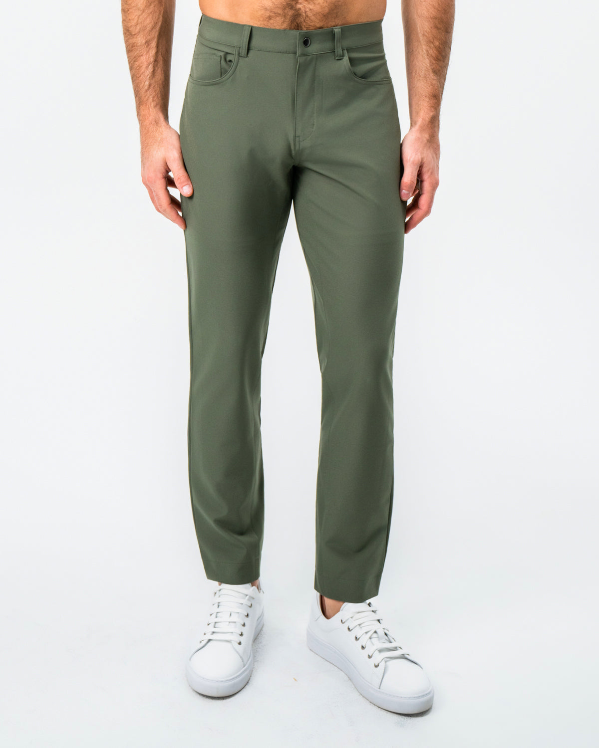 State & Liberty Athletic Fit Stretch Tech Chino - Olive