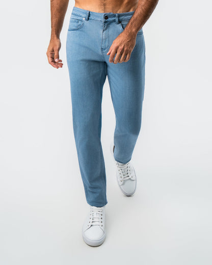 State & Liberty Athletic Fit Stretch Jeans - Light Blue