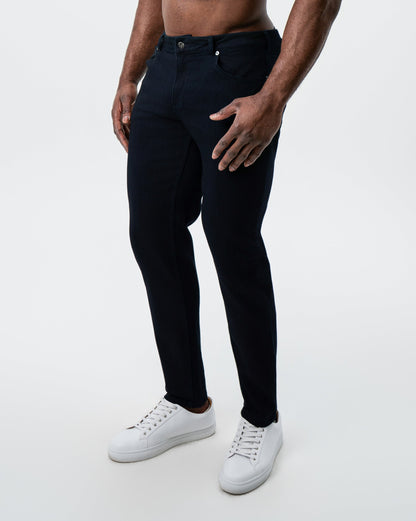 State & Liberty Athletic Fit Stretch Jeans - Navy