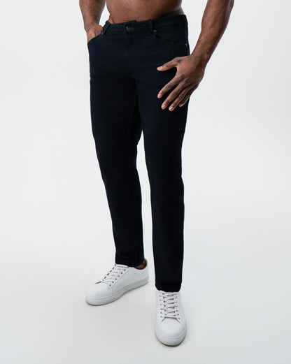 State & Liberty Athletic Fit Stretch Jeans - Navy