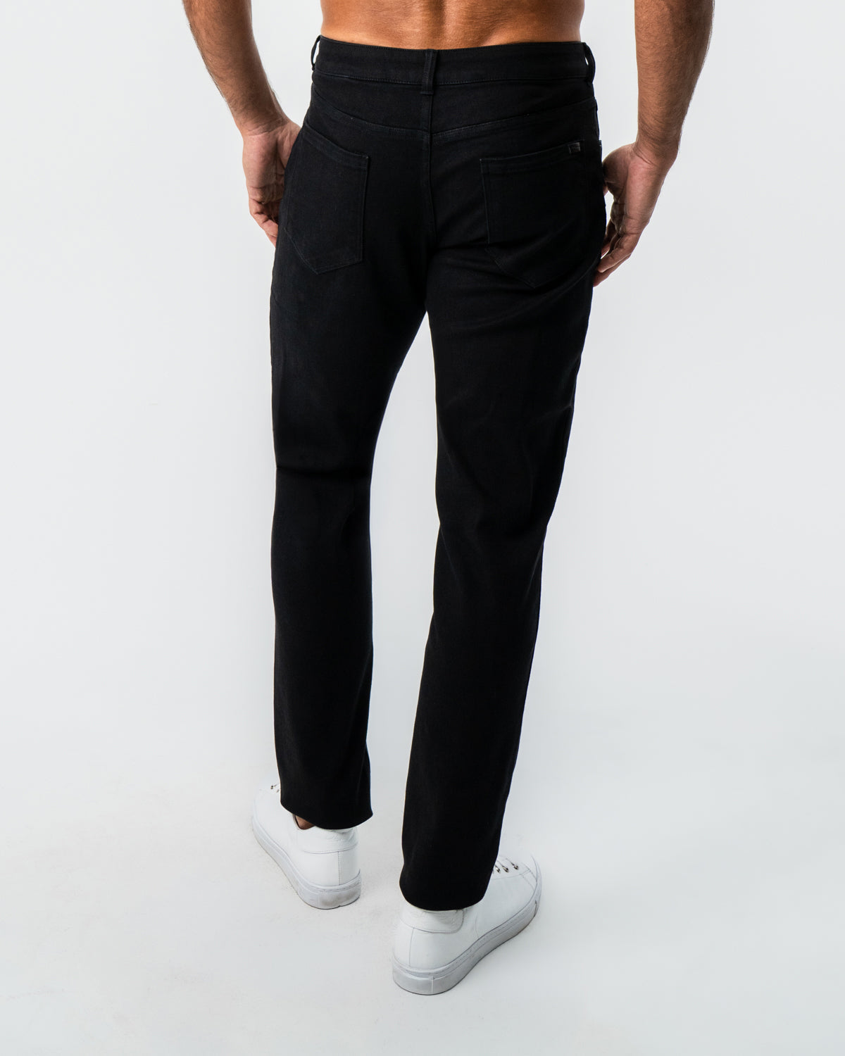 State & Liberty Athletic Fit Stretch Jeans - Black