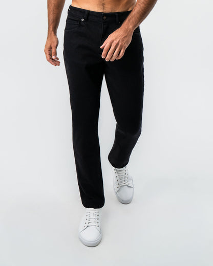 State & Liberty Athletic Fit Stretch Jeans - Black