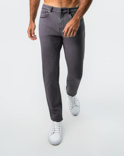 State & Liberty Athletic Fit Stretch Jeans - Slate Grey